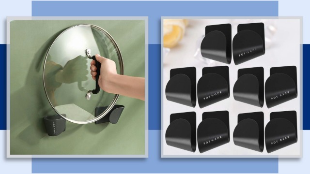 SUPPUIMNT Topfdeckelhalter Set - 5 Stück Wandhalter Ohne Bohren