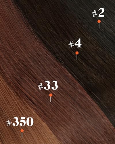 Image of Sunny Hair Clip in Hair Extensions Real Human Hair Brown 28inch 165g | 28 Inch Remy Clip Human Hair Extensions Brown Deliver a Natural Extra Long Cascade, Broad Coverage and Soft Silky Finish