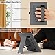 HGWALP Universal Ständer Hülle für 6-7 Zoll eReader,PU Leder Ständer Cover mit Handschlaufe Kompatibel mit Allen 6 6.8 7 Kindle Paperwhite/Colorsoft/Kobo/Tolino/Pocketbook/Sony eReader-Schwarz