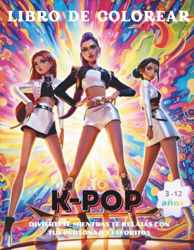 Imagen de Libro de colorear K pop: Diviértete y colorea tus personajes favoritos
