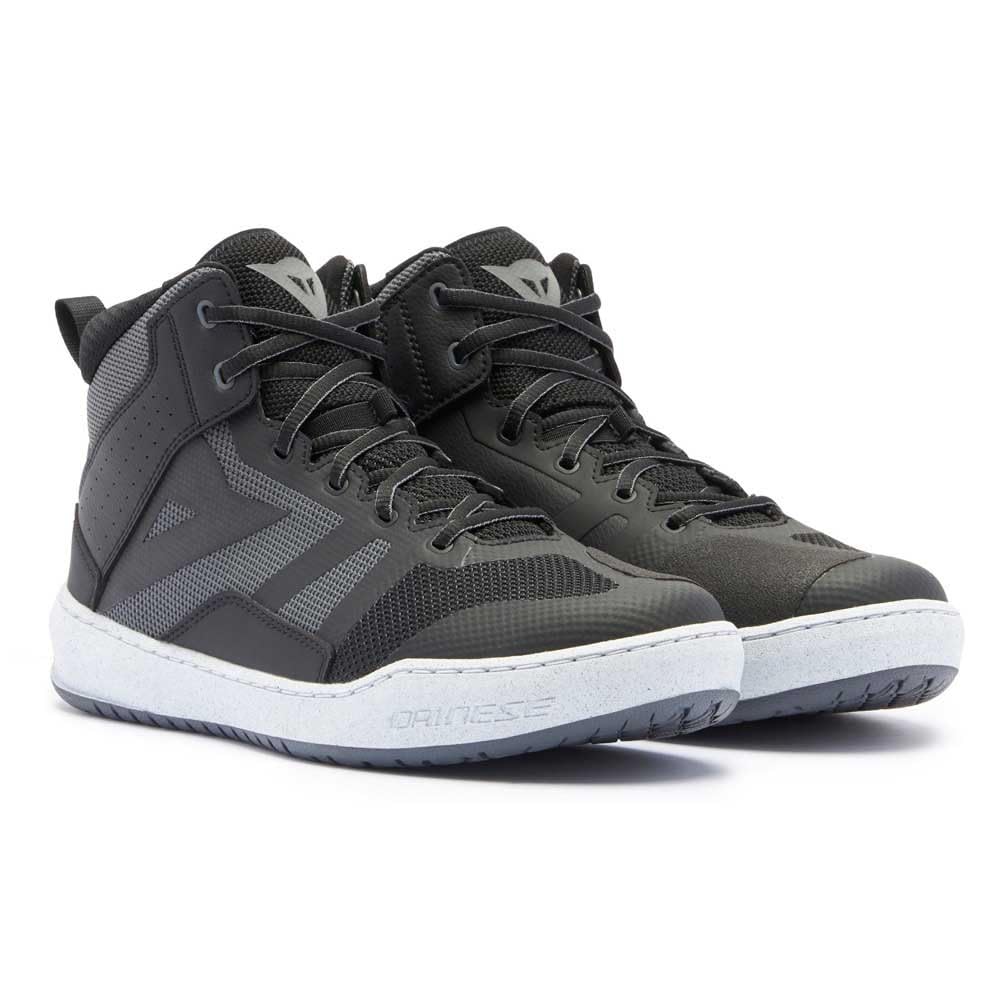 DAINESE - Suburb Air Shoes, Summer Motorcycle Shoe, Textile, Men, Black/White/Iron Gate, 41