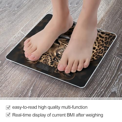 Báscula Digital de Baño con Imagen Leopardo Marrón miniatura 5
