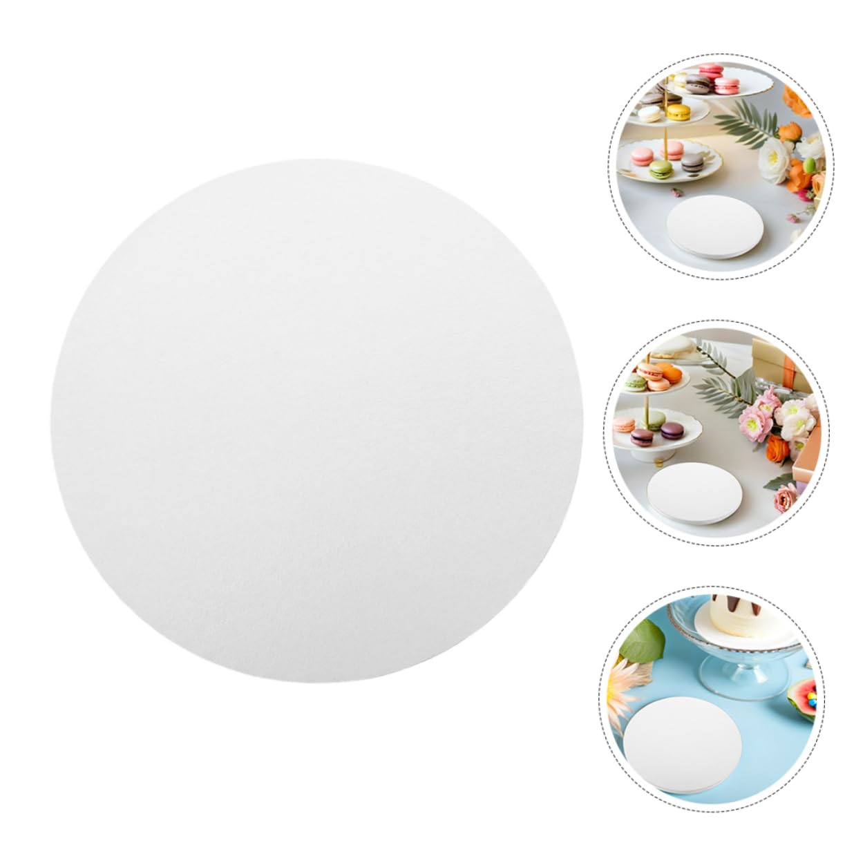 Healifty Plateaux à Gâteaux Ronds 10 Pouces en Carton Épais, Lot 7