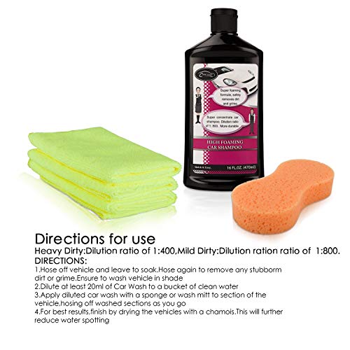 care guys Car Wash Shampoo: Cleaning Soap for All Vehicles, Wash and Shine,Concentration 1:800-16 FL.OZ. - Thumbnail 5