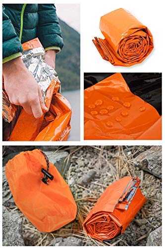 HONYAO Sac de Couchage de Survie, Sac de Couchage d'urgence, Bivvy de Survie Léger Camping en Plein air Randonnée – Image 3