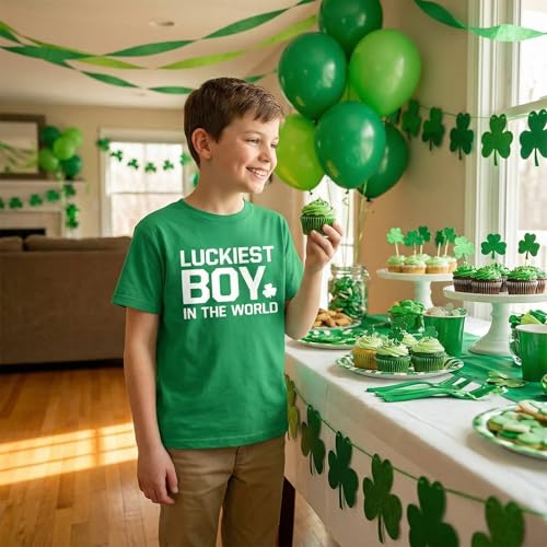 Image of Kids St. Patrick's Day Shirt Boys and Girls Green T-Shirt Clothing 4-12 Years
