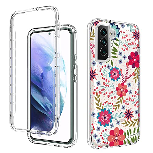 Coque Galaxy S22 Plus 5G transparente à motifs floraux pour le quotidien