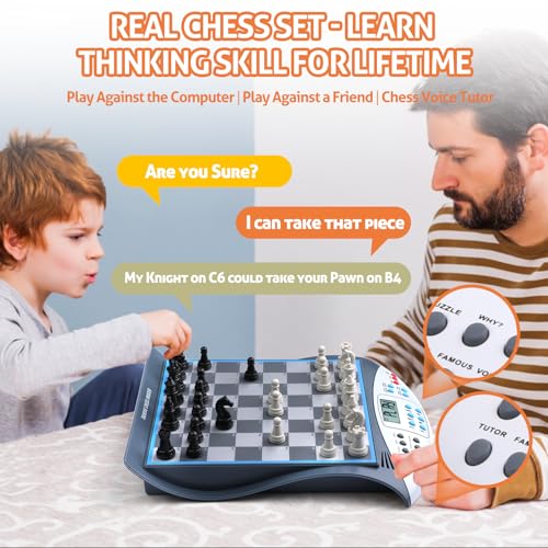 Talking Chess Master Set de Ajedrez Electrónico miniatura 6