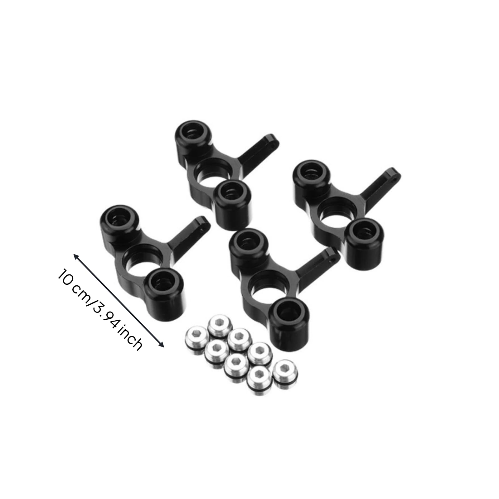 perfeclan Children Electric Vehicle Copas de Dirección Conjunto de Articulaciones Hardware de Montaje Piezas de Repuesto Metal Resistente y Mecanizado Preciso, Negro, 1 10