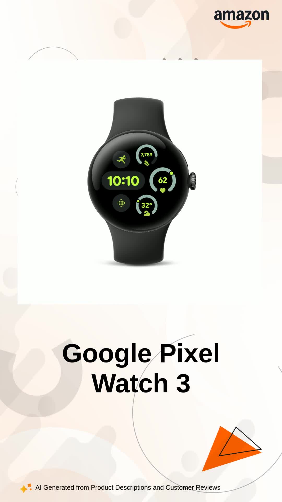 Google Pixel Watch 3 (41mm) 2024 Model - Android Smartwatch, Heart