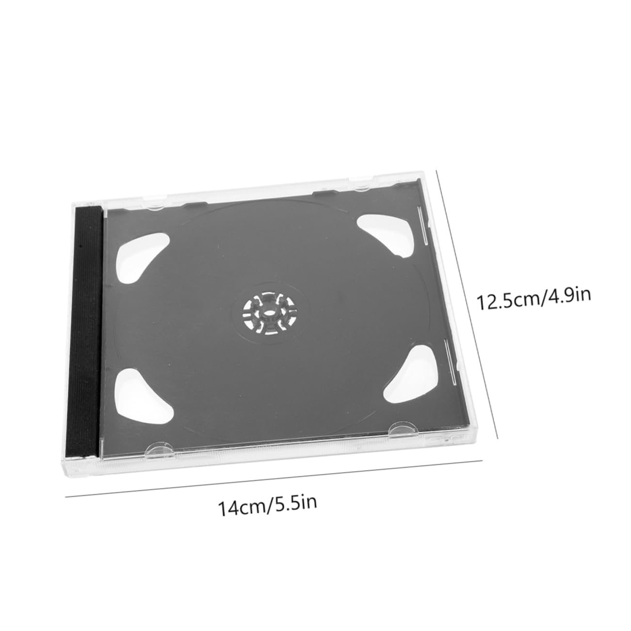 KALLORY 8Pcs CD Storage Box Durable Disc Holder Case for Dvds and Game Discs Lightweight and Compact Design for and Organization