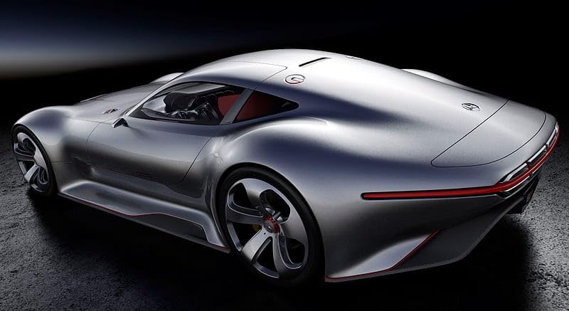 Image of Big Size Mercedes Benz AMG Vision Gran Turismo Racing Model Car Toy | Supercar Alloy Metal car Pull Back Diecast 1:32 Sophisticated Gift Choice【Colors as Per Stock】