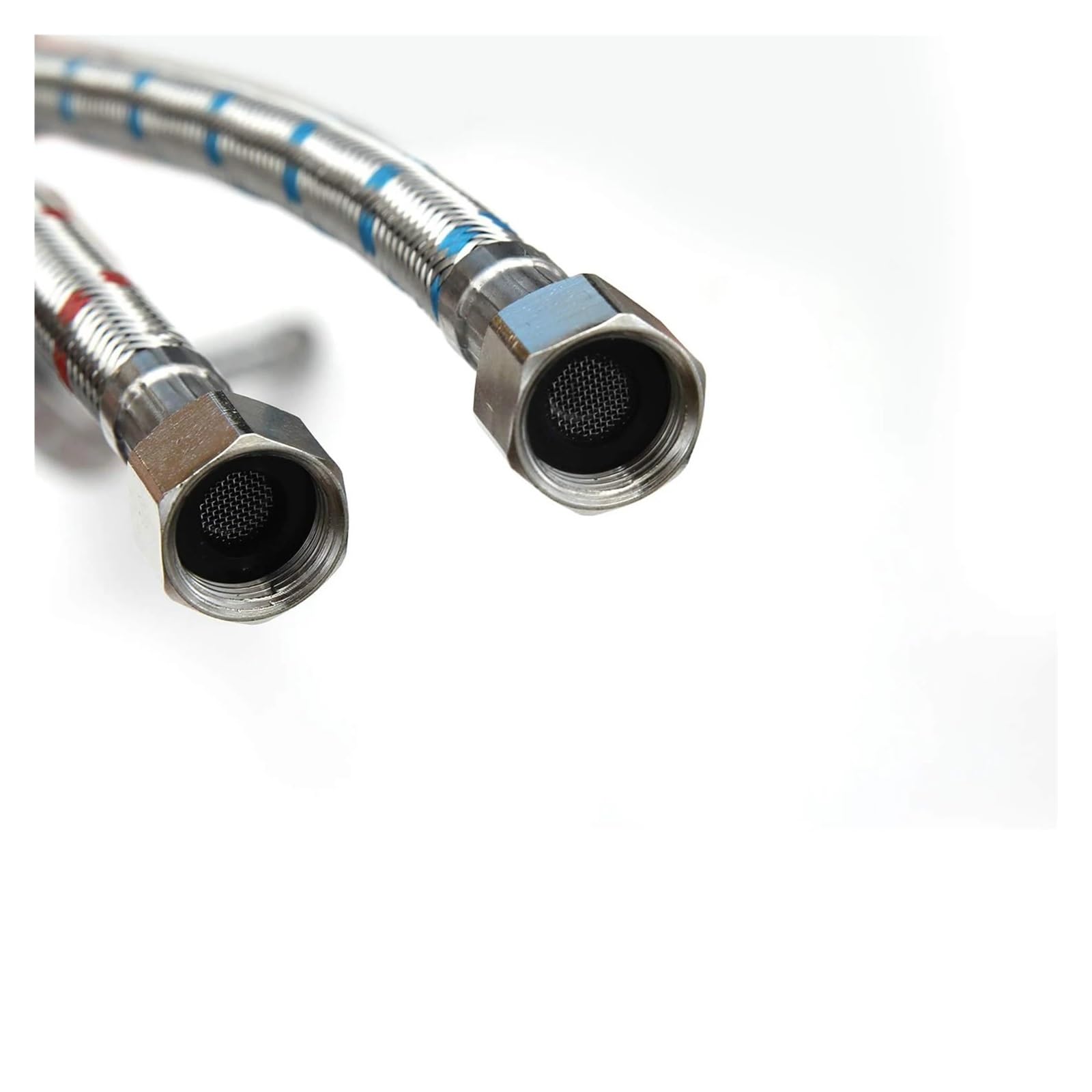 Tuyau d'alimentation en acier inoxydable à connecteur long