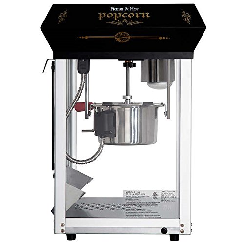 Bullseye 113.4 g (4 oz.) Black Countertop Popcorn Machine (Black)