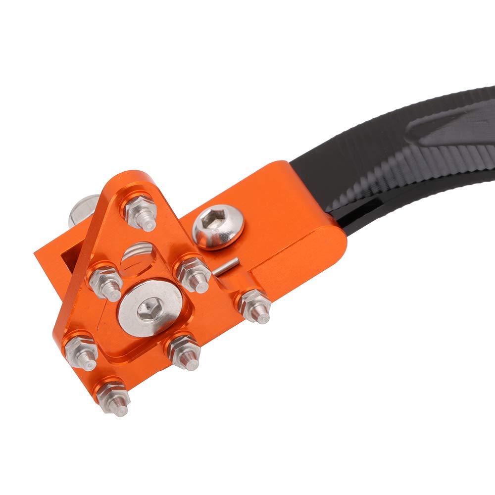 AnXin Moto Pédale de Frein arrière Levier pour 125 144 150 200 250 300 350 400 450 500 530 SX XC EXC SXS SMR SXF XCR Te FE TC FC 125 250 300 Orange