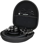 Adada Hard Travel Case for Silensys E7 / PurelySound E7 / MOVSSOU E7 / COWIN E7 / Tapela E7 / Audonia E7 Active Noise Cancelling Bluetooth Headphones (Black)