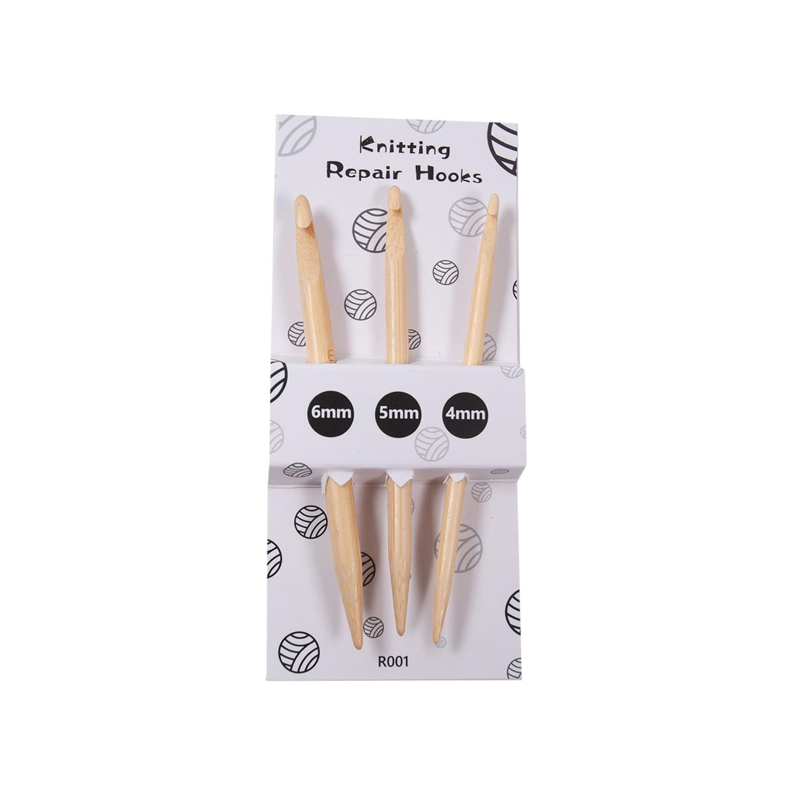 Wood Handle Knitting Hooks 2 Sizes Bird Beak Tip Crochet Hooks for Yarn Repair and Knitting Crocheting Projects Double Ended Crochet Hook