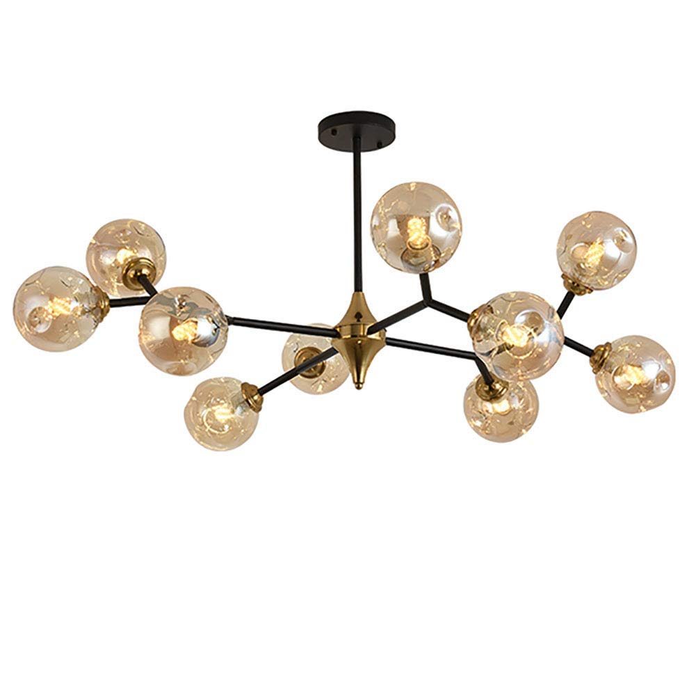 LYMSXAZOU Mid Century Chandelier 20 Lights Adjustable Arms Vintage Industrial Ceiling Light Fixture for Living Room Smoke Gray Finish Modern Home Decor Lighting