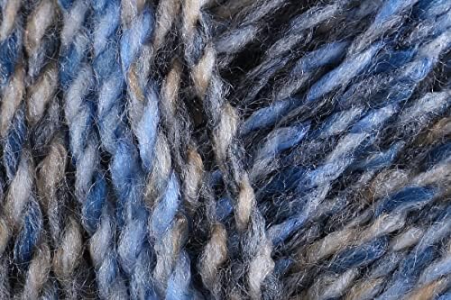 James C Brett Marble Chunky Crochet Yarn 100% Acrylic Bright Earthy Tones Contrast Colours Wool for Knitting - 200g Balls - (MC07) - Pack of 3