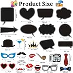 35pcs Insta-Themed Social Media Party Selfie Photo Booth Props with Speech Bubble DIY Photo Props for Birthday, Graduation, Festivals, Anniversary, Wedding Event Decoration Party Supplies - Image 5