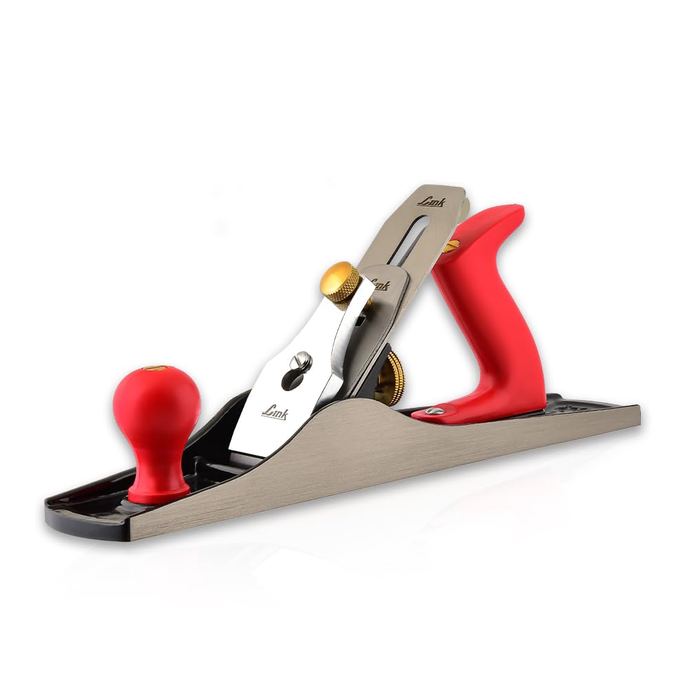 Link Jack Plane -Smooth Base 4 No (250 mm) for Precision Woodworking, Good-Grade Metal Body, Heavy-Duty Jack Plane carpenter wood tool with sharp planer blade attachment-image-4