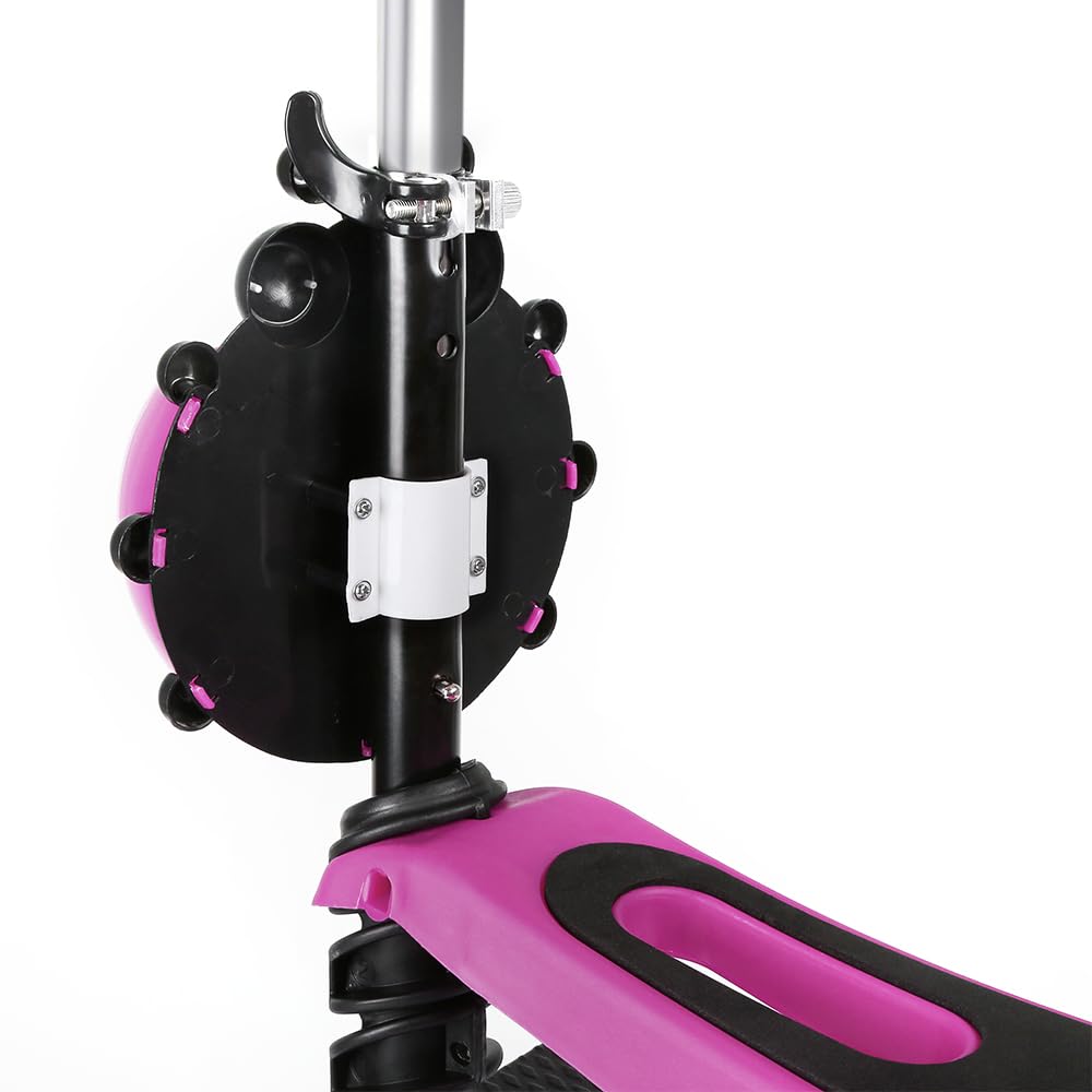 Trottinette pour Enfants à 3 Roues,Trottinette Pliable,Tout-Petits, Hauteur Réglable, Plateau Antidérapant,3 Roues LED élégantes,Charge Maximale 80 kg