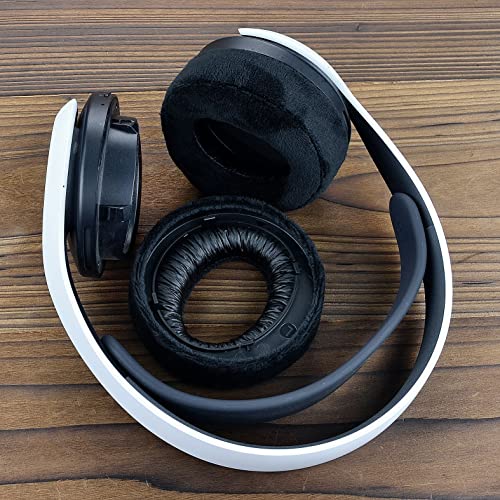 Yaowanguan Velvet Replacement Ear Pads for Sony Playstation 5 PS5 Pulse 3D Wireless Headset,Black Repair Memory Foam Headphones Ear Cushions/Cups/Covers - Image 4