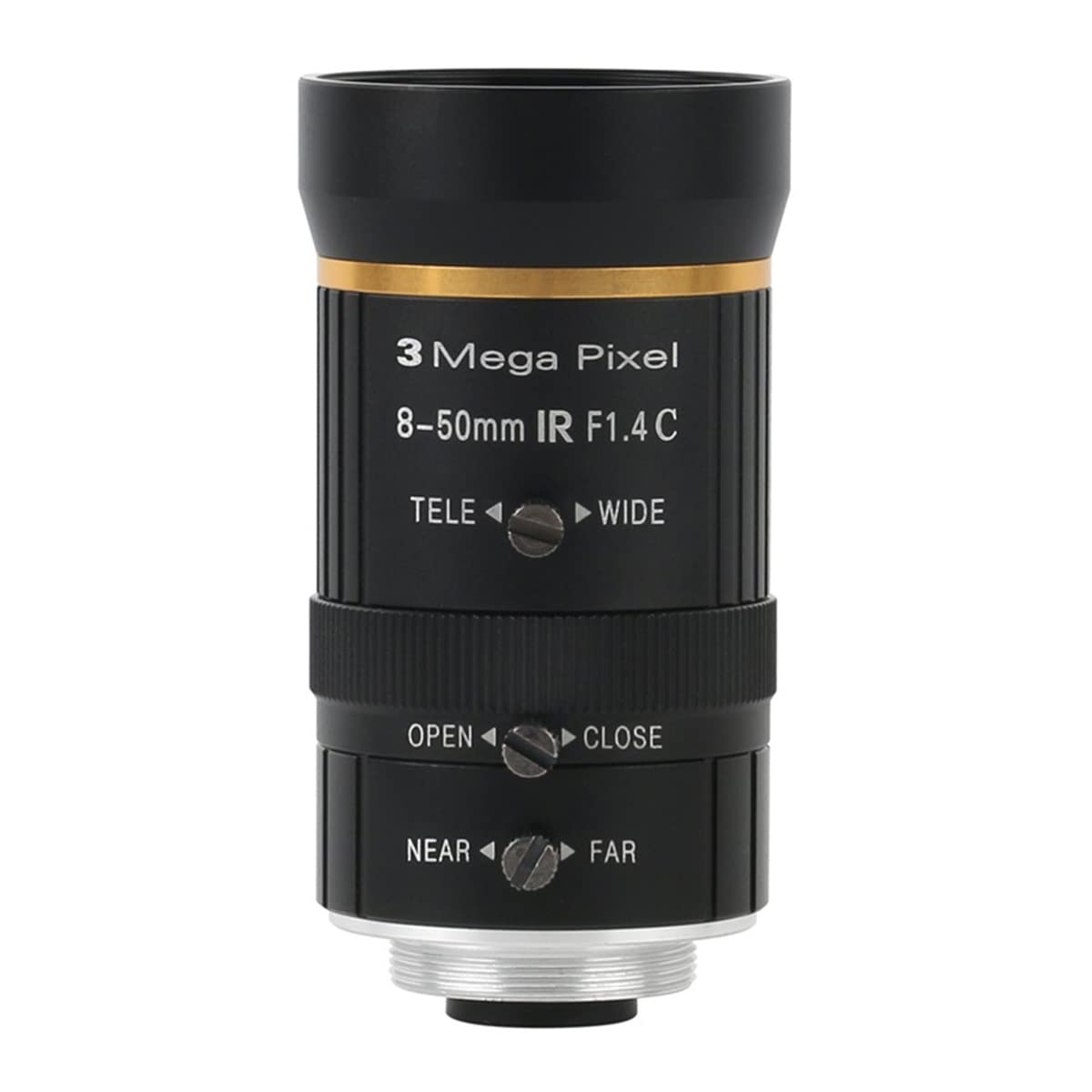 Accessoires pour microscopes de laboratoire Lentille de microscope industriel de l'objectif de 3,0mp 8-50mm