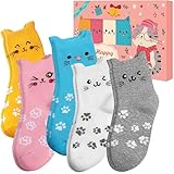 Cat Socks Stocking Stuffers for Women: Unique Funny Cute Cat Lover Gifts Novelty Comfy Animal Socks for Women, Xmas Christmas Gifts for Ladies Mom Wife Her Girlfriend Teen Girls Birthday Gift Ideas