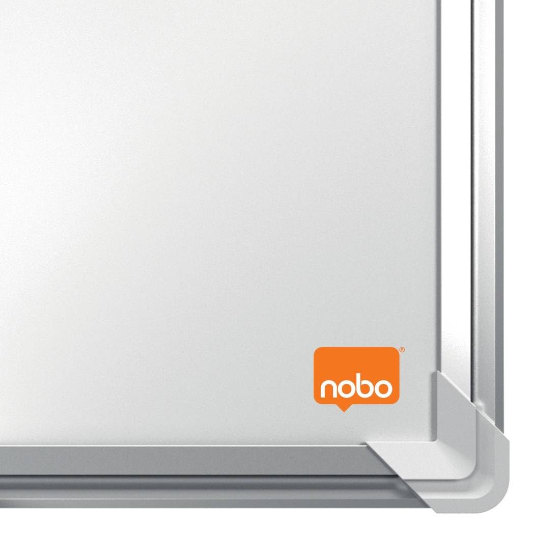 Nobo Tablica magnetyczna ze stali, 1800 x 1200 mm, listwa aluminiowa, montaż narożny, z długopisem do tablicy, Premium Plus, biała, 1915161