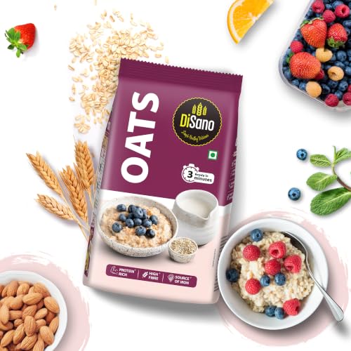 DiSano Oats 1kg, Instant Oats, Wholegrain, High Fibre, Source of Protein - Image 5