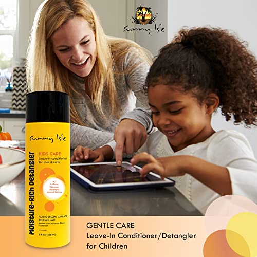 Sunny Isle Kids Care Moisture-Rich Leave-In Detangler 8oz, 236.58 ml (Pack of 1) - Image 4