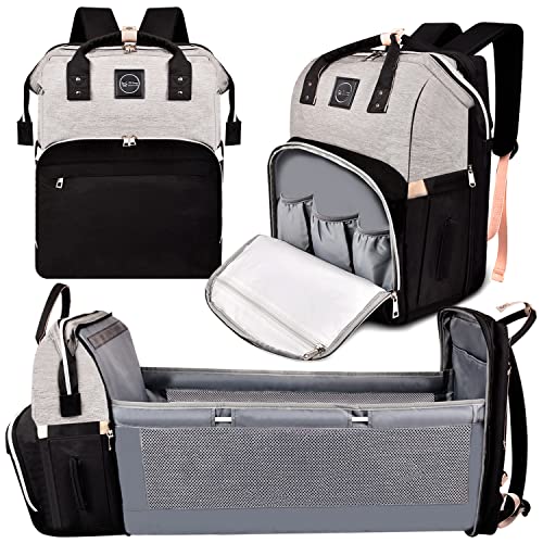 Image of EC CARRY Diaper Bag With Changing Station - Multifunction Large Baby Diaper Bag for Boys & Girls - Portable & Lightweight Newborn Baby essential Gifts