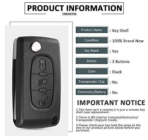 Citroen sleutelbehuizing - batterijvak op beschermhoes - Afbeelding 5