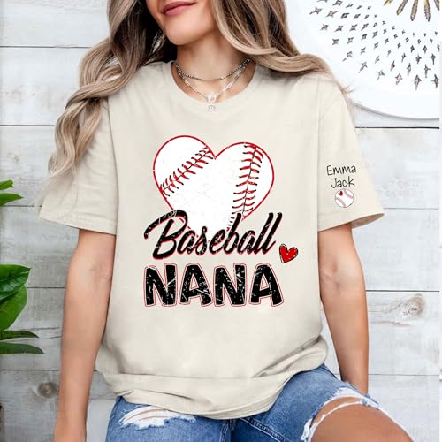 Baseball Family Shirt for Grandma and Family Members Sports Theme Apparel with Heart Baseball Design for Everyday Wear miniatura 2