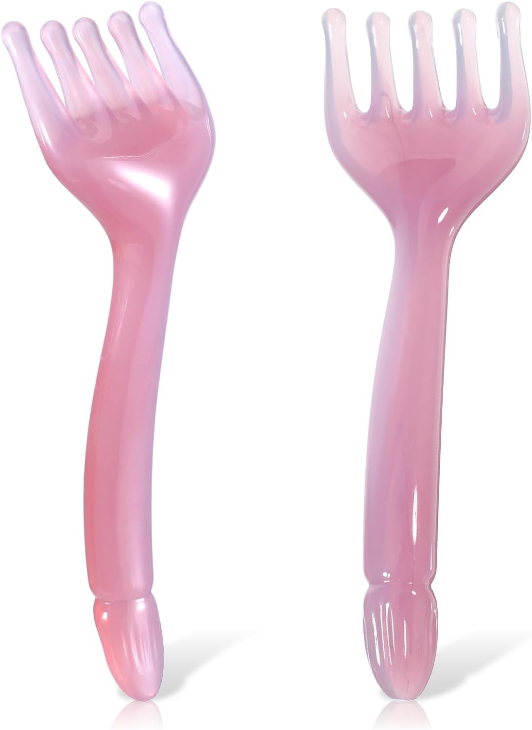 2 Pcs Hair Massage Scalp Massager Hair Growth 5 Claw Resin Comb Handheld Relaxation Tool for Scalps Care Soothing Head Massage Father’s Day Mother’s Day Birthday Pink Purple