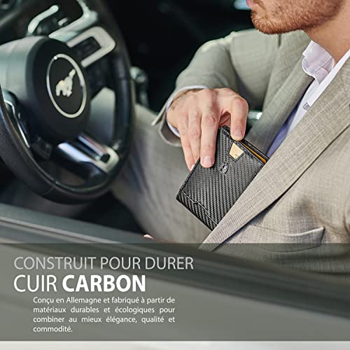 TRAVANDO-Mens-Wallet-with-Money-Clip-Amsterdam-Case-RFID-Blocking-Against-Bank-Hacking-Slim-Coin-Purse-with-Metal-Clip-Secure-Credit-Card-Holder-Card-Holder