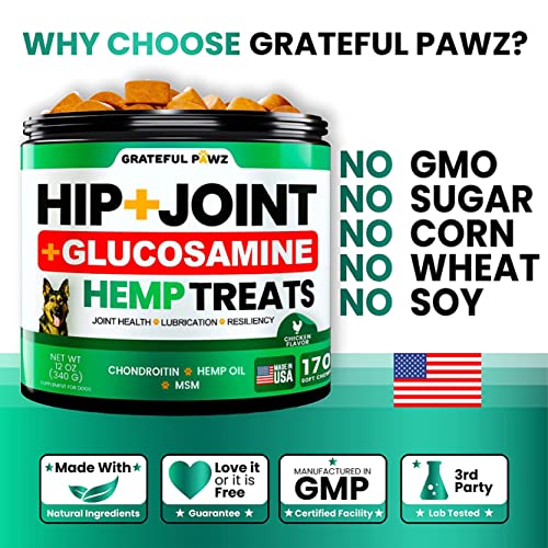 Grateful Pawz PP554 Hemp Hip And Joint Supplement thumb #3