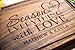 Personalized Cutting Board, Custom Wedding, Anniversary or Housewarming Gift Idea, Wood Engraved Charcuterie, for Couples or Family, Season with Love Design 032