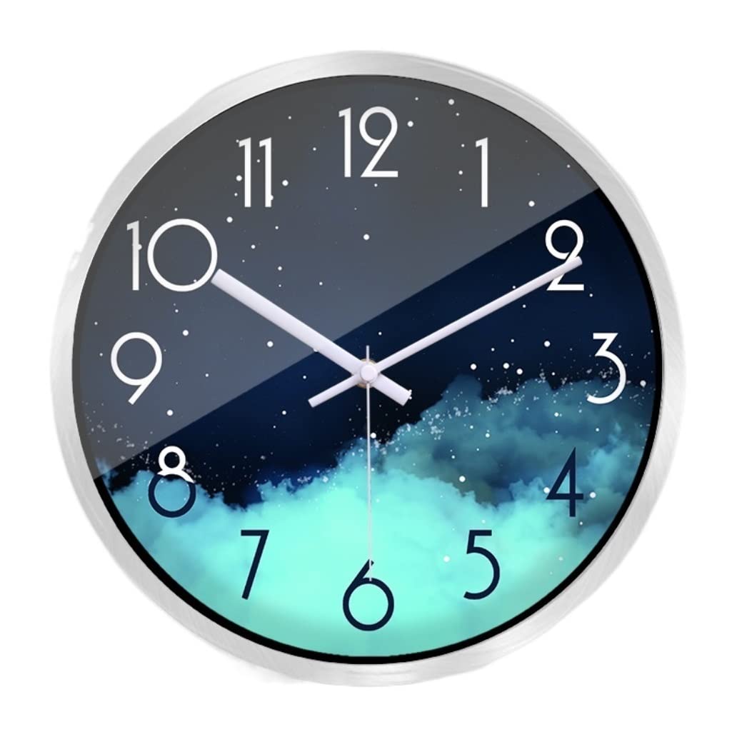 Horloge à quartz créative silencieuse style nordique ciel étoilé maison