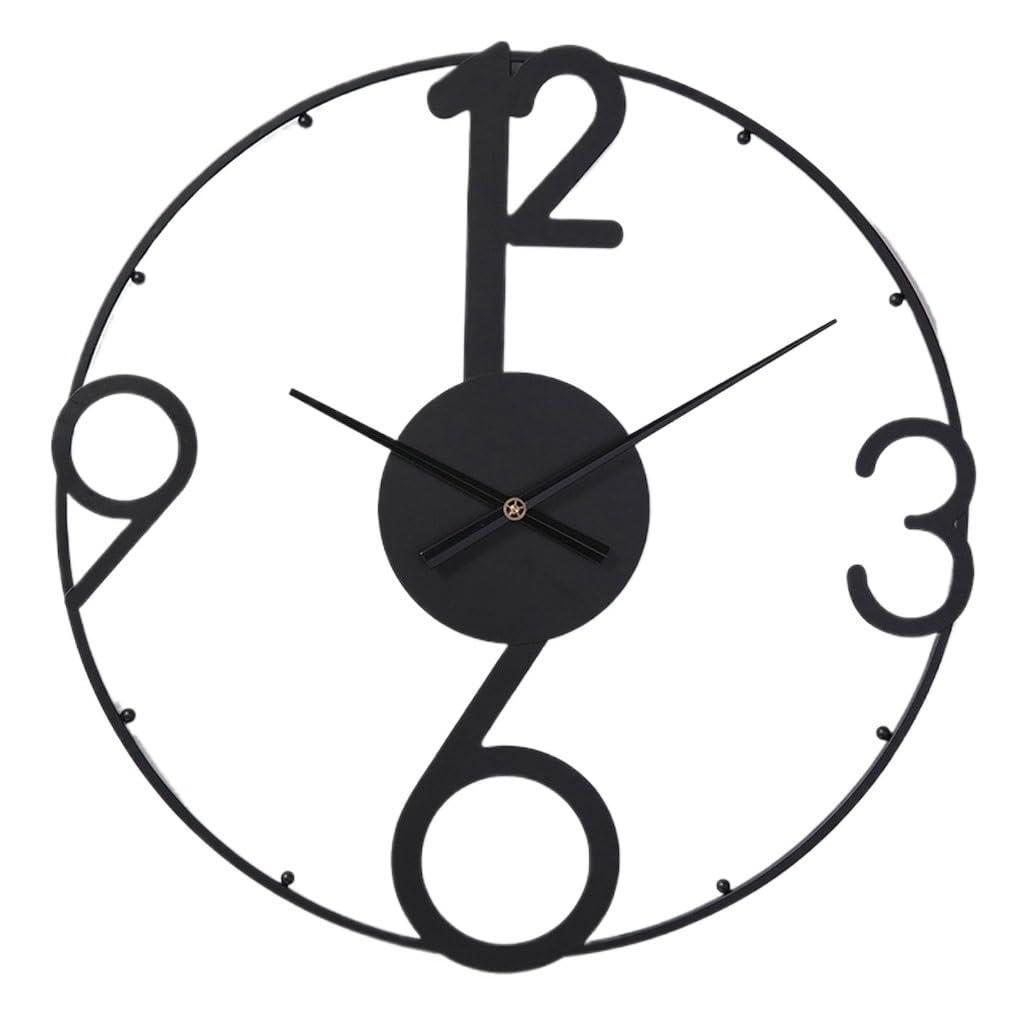 Décoration murale JFDBGU : l'horloge en fer idéale pour le salon ou la chambre