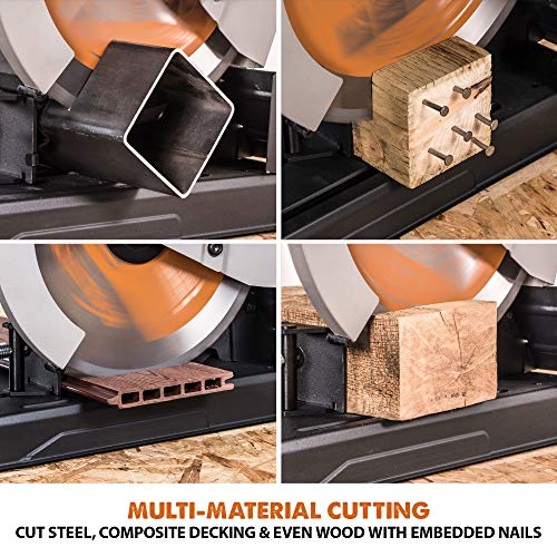 Evolution R355CPS 14-Inch Chop Saw Multi Purpose, Multi-Material Cutting Cuts Metal thumb #4
