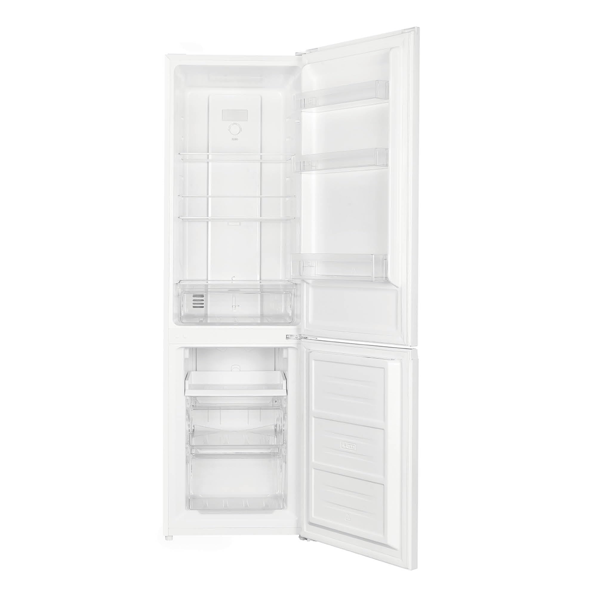 EDESA Frigorífico Combi Estático EFC-1821 ST WH de 180 cm, 262 L, Control Electrónico, Fresh Box, 3 Cajones, LED, Puertas Reversibles, Clase E, Blanco