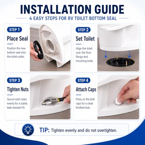 Image of RV Toilet Base Seal Kit 385311652 for Dometic 300 310 320