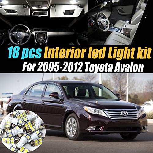 Kit interior LED Super Blanco 6000k 18 piezas para Toyota Avalon miniatura 1
