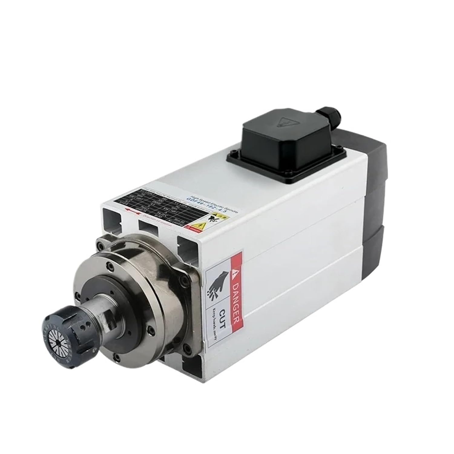 Electronic Starter 4.5kw Air-Cooled Electronic Starter 380V 220V 18000rpm Chuck Nut ER25 for Milling Machine Router Machine Tool(4.5kw ER25 220V)