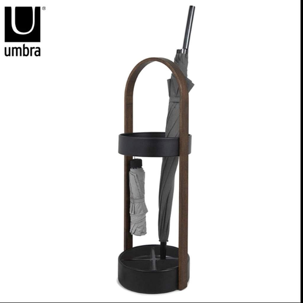 Wooden Umbrella Stand，Umbrella Stand Indoor Home Creative Commercial Floor-standing Umbrella Storage Rack for Hallway(D)