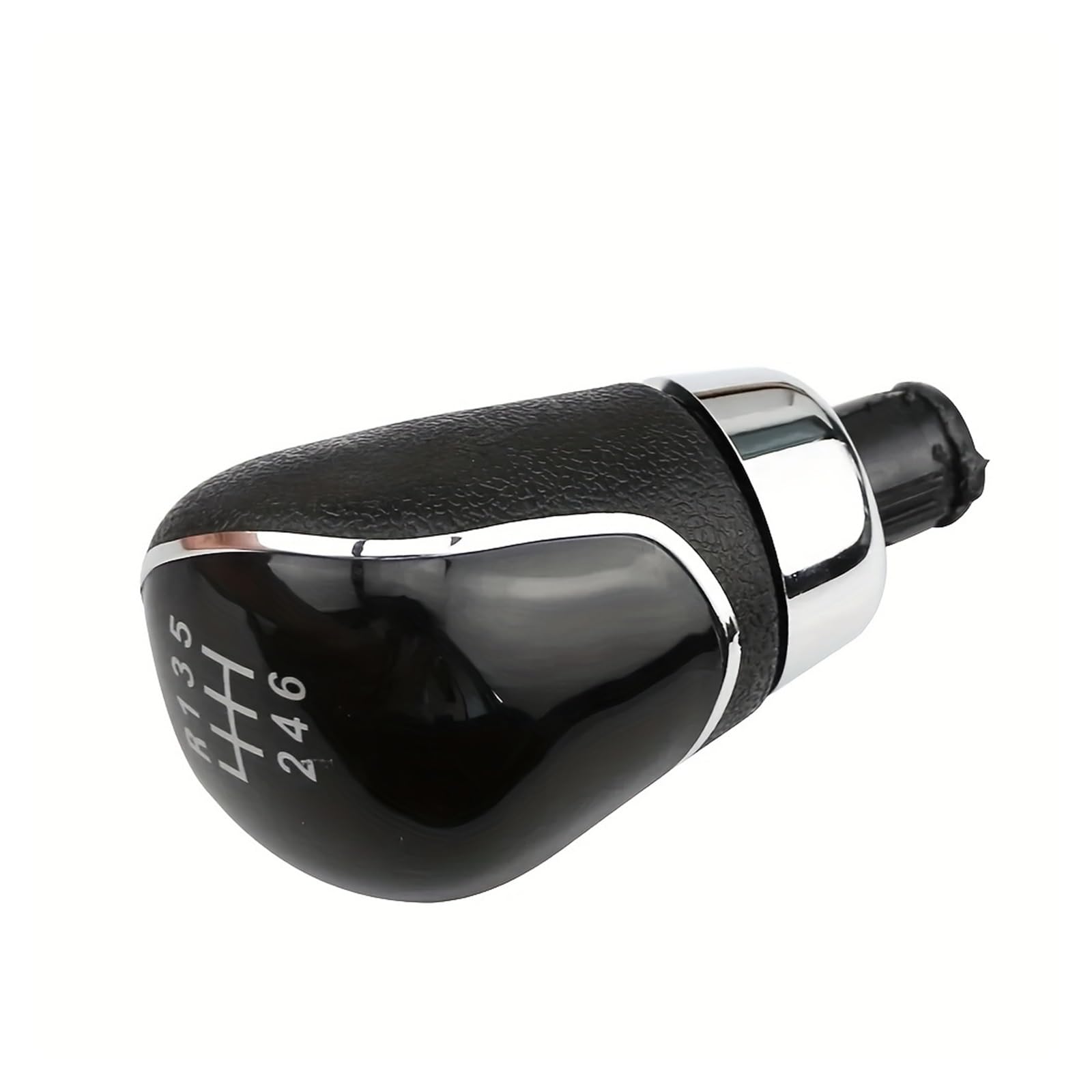 Wylwsha 5 Speed Black Shift Gear Knob Cover For Fiesta For Mk7 2008-2013 Manual Transmission Lever 5/6 Speed Car Gear Shift Knob Handball(5 Speed Black)