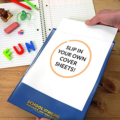 Storesmart® School/Home Folders - 6-Pack - 6 Colors! - Letter-Size Twin Pocket - Durable, Archival Plastic - Sh900Pcp6Eng #TOP2