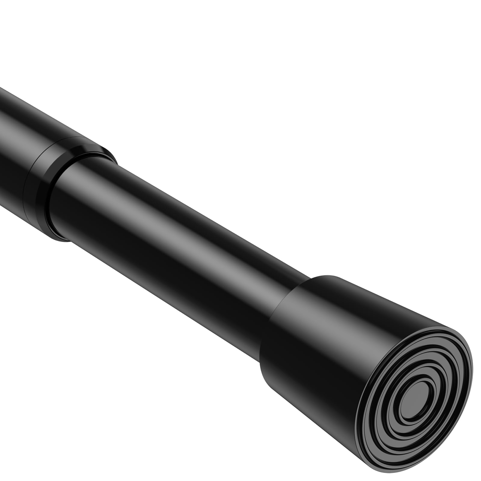 BSYXLSX Teleskopstange zum klemmen 70-100cm, Ø 16 mm,Klemmstange für gardinen,Schwarz, für Tür, Fenster